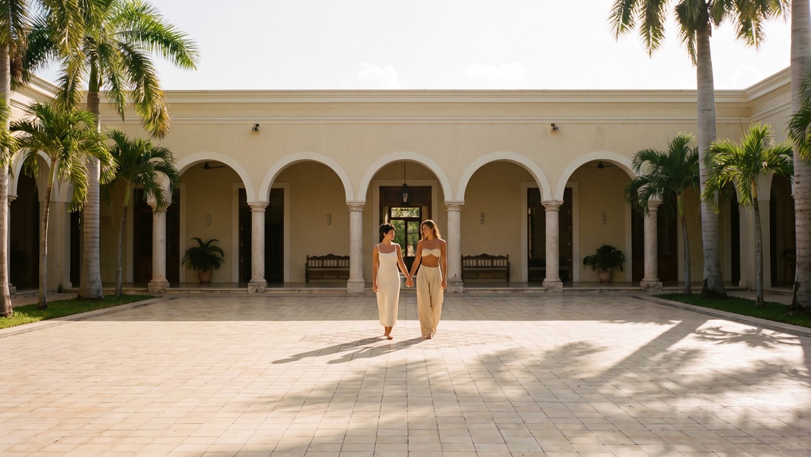 Sofía y Andrea en Mérida