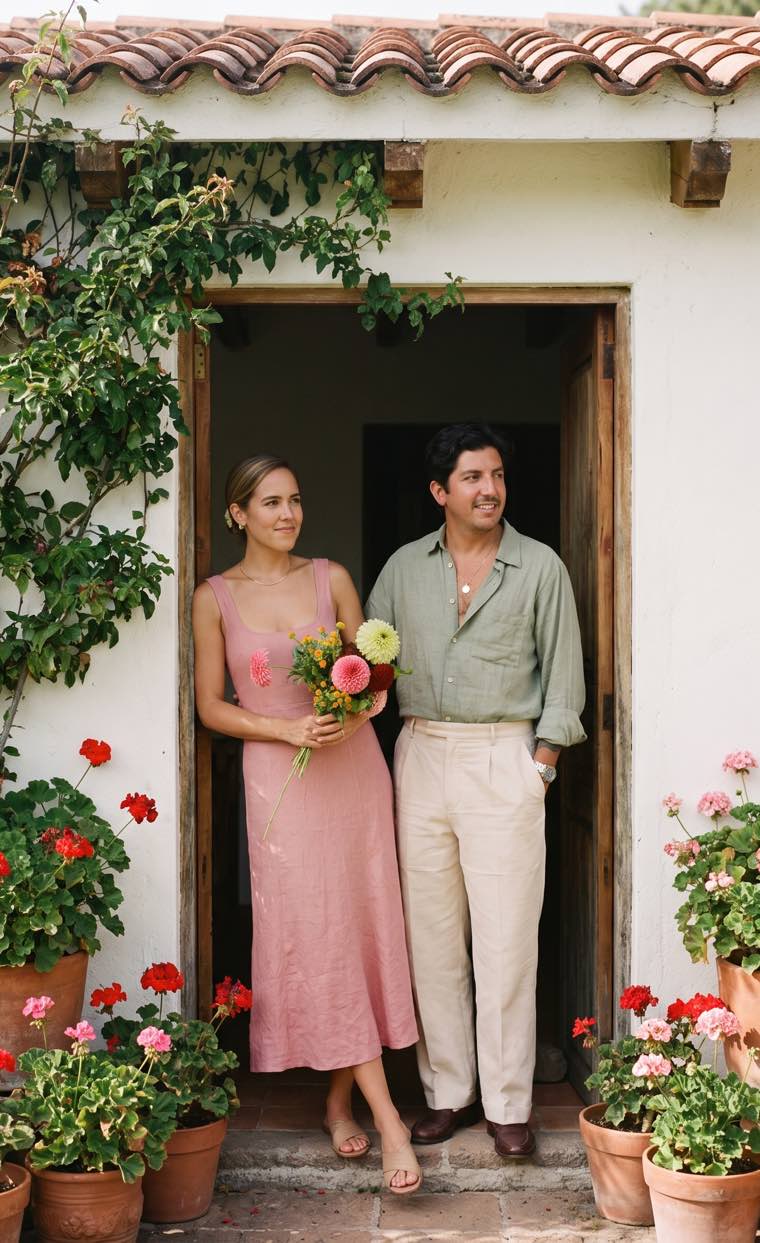 La entrada de la casa