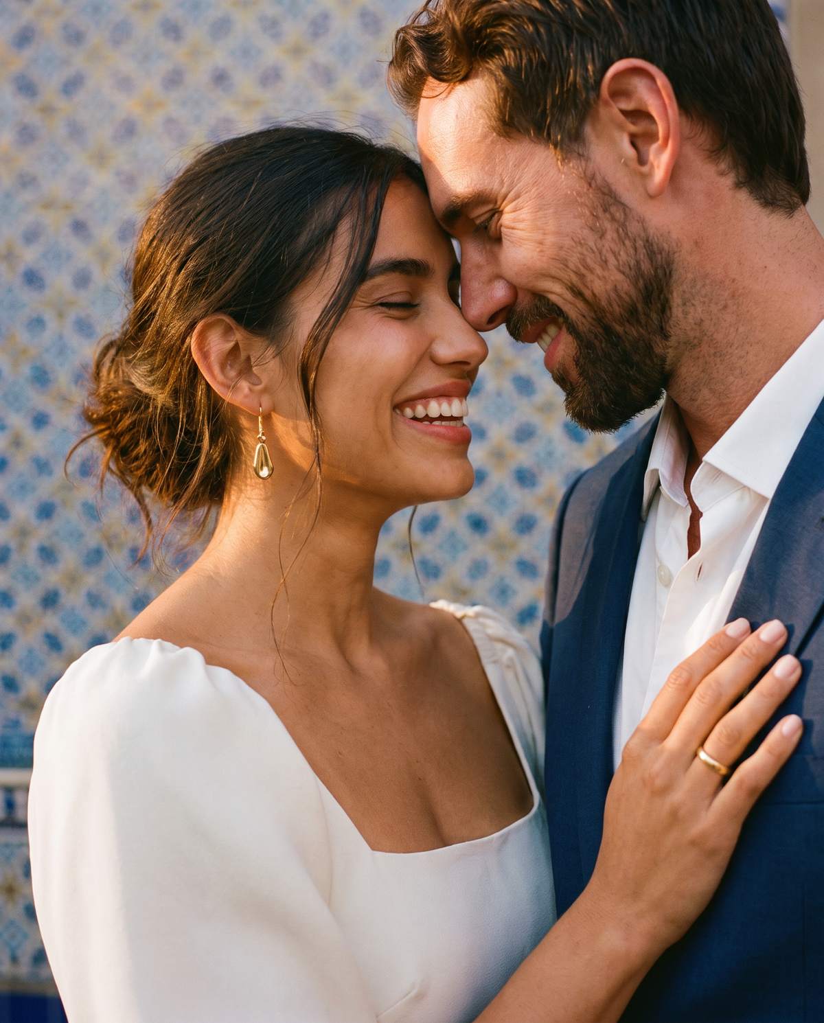 Ximena riendo con Andrés